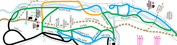 Ashcroft Ski Touring Cross-Country Trail Map