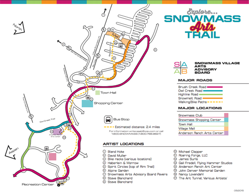 Snowmass Arts Trail Map