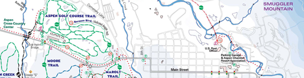 Aspen Nordic Trail Map