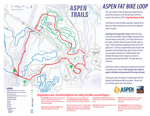 Aspen Fat Bike Loop Trail Map