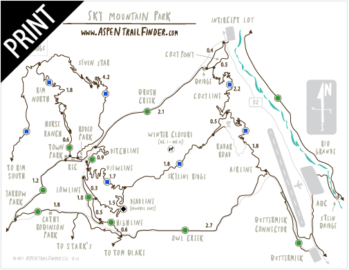 Sky Mountain Park Trail Map