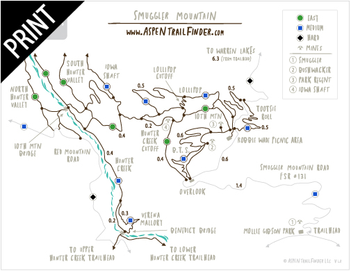 smuggler mountain trail map